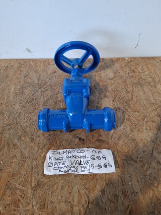 Afsluiter Gate Valve met 2x combi flensadapter, Dumatco, Kiwa & AVK