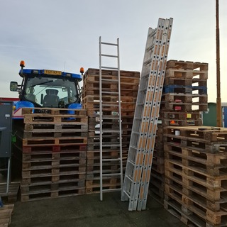 5x Ladder, Layher , 1054.012., Zilver