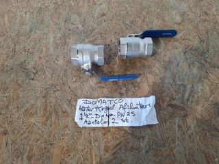 Partij Water kogelafsluiters en water kogelkranen Dumatco