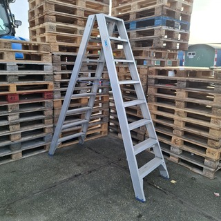 Ladder, Solide, Dubbeltrap, Zilver