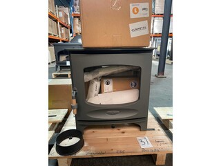 Houtkachel Charnwood, C-Seven BLU + Sokkel (Gunmetal), gunmetal