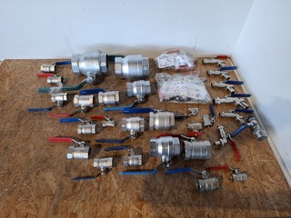 Partij Water kogelafsluiters en water kogelkranen Dumatco