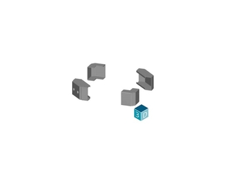 Siemens  8MF10002ES  Sokkel  Staal  Lichtgrijs  1 stuk(s)