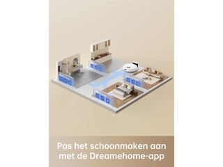Dreame D9 Max Robotstofzuiger en dweil LDSnavigatie Tapijt, harde vloe