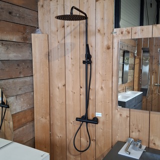 Regendoucheset, Mat zwart