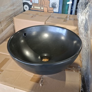 Ca. 20x Waskom, Best Design, Ancona, Mat zwart