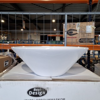 Ca. 20x waskom, Best Design, TAPS, Hoogglans wit