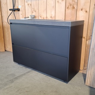 Badmeubel Elise, Winterswijk, Mat zwart