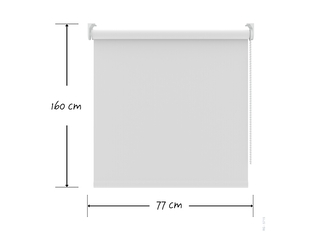 Decosol Rolgordijn verduisterend t.b.v. draaikiepraam sneeuw Wit