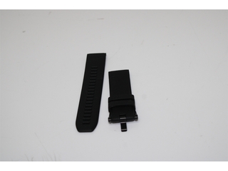 Garmin QuickFit Polsband 22mm Zwart siliconen met Zwarte RVS