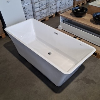 Vrijstaand ligbad, Glans wit