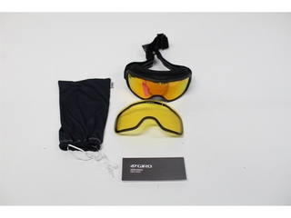 Giro Roam Snow Goggles Black Wordmark Amber/Yellow Lens Medium Frame