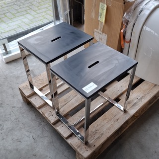 2x Douchestoel, Best Design, Faece-Black, Zwart