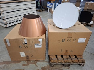 2x Kookeiland verlichting lamp, AiroDesign, O+F Airo Silt 31, Koper