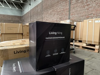 7x Papierversnipperaar, Living Nine, Zwart