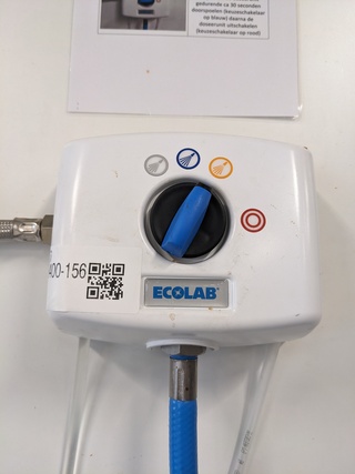 Doseerunit schuimreiniger Nommo, blauw/wit