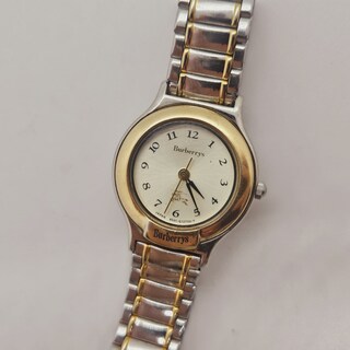 Burberry goldplated two tone dameshorloge – Inc. Doos
