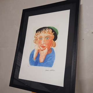 David Hockney Lithograaf ”Celia with green hat” – Limited edition