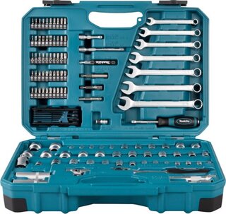 Gereedschaps koffer 120 delig, Makita, E-06616, Blauw
