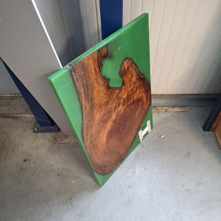 Epoxy tafel groen 90x60cm, 2025