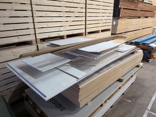 23x Multiplex met verflaag met Neolife buitenbekleding Neolife, wit/br