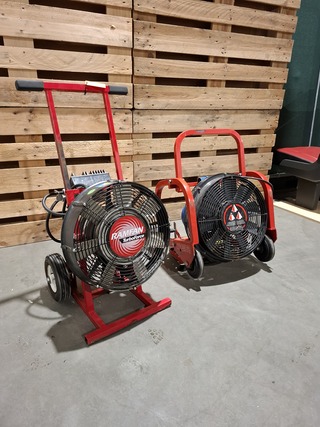 2x Overdrukventilator, LEADER ES 230 & RAMFAN TurboForce