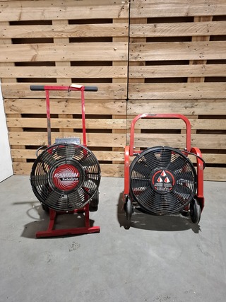 2x Overdrukventilator, LEADER ES 230 & RAMFAN TurboForce