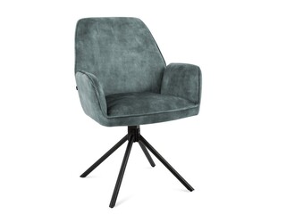 2x Roterende eetkamerstoel, Velvet, ocean