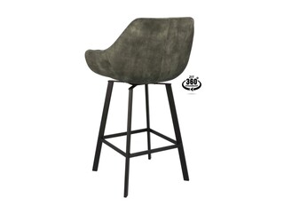 2x Luxe roterende barkruk, 80, adore  green