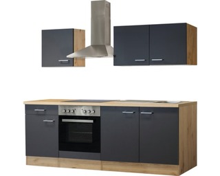 Design keuken met apparatuur, Jerome, Antraciet