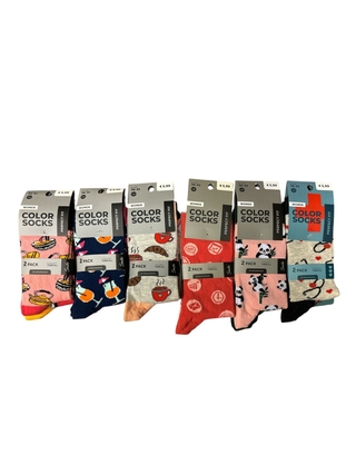 Ca. 1500x Color Socks 2-pack