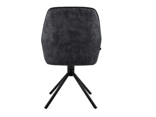 2x Roterende eetkamerstoel, Velvet, antraciet