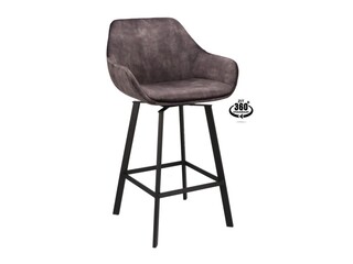 2x Luxe roterende barkruk, 65, adore  antraciet