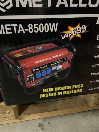 Aggregaat, Metallo, Meta-8500W, Rood