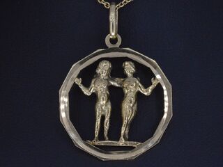 Gouden hanger, excl. ketting