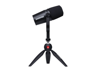 Shure MV7 USB Microfoon met statief,voor podcasting,opname Zwart