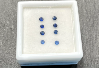 Saffier – Mooie rond geslepen natuurlijke saffieren van hoge kwaliteit