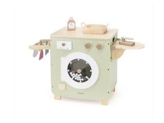 PolarB Wasmachine speelgoed set  compleet  hout