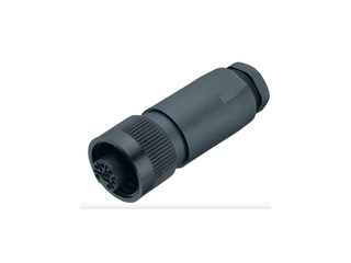 Binder RD24 Female Cable Connector, 6+PE Contacts, IP67