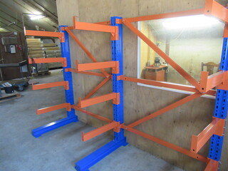 Draagarm Stelling  Heda, 2 Sectie’s L ca 272 cm, Blauw/oranje