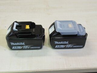 2x Accu’s 18V Makita, BL1830B