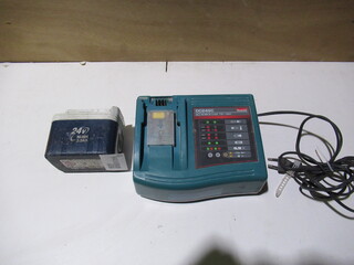 Acculader + Accu Makita, DC24SC/BH2433