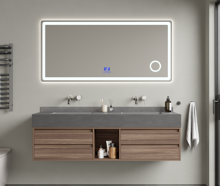 Badkamermeubel Vonato, Nivora 150, hout decor