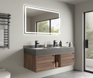 Badkamermeubel Vonato, Liora 120, hout decor