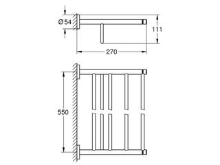 Grohe Essentials Multi-Handdoekrek 55 cm Chroom