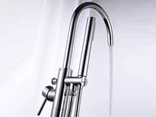 Badkraan Vonato, Clovaro, zilverkleurig