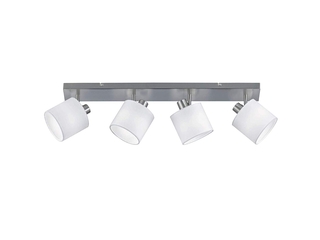 Reality Tommy Opbouwspot Nikkel mat excl. 4x E14 Witte kap