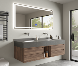 Badkamermeubel Vonato, Nivora 150, hout decor