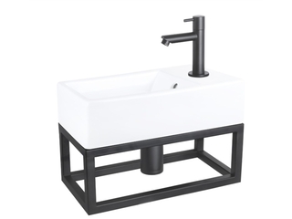 Differnz Force Fonteinset Wasbak Keramiek Wit