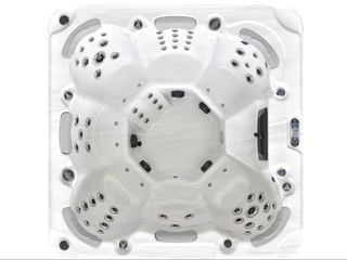 Outdoor spa Vonato, Flovaro, sneeuwwit bad met antraciete skirts